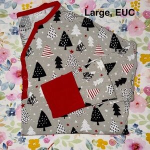 Little Sleepies large og Christmas trees women’s long sleeve